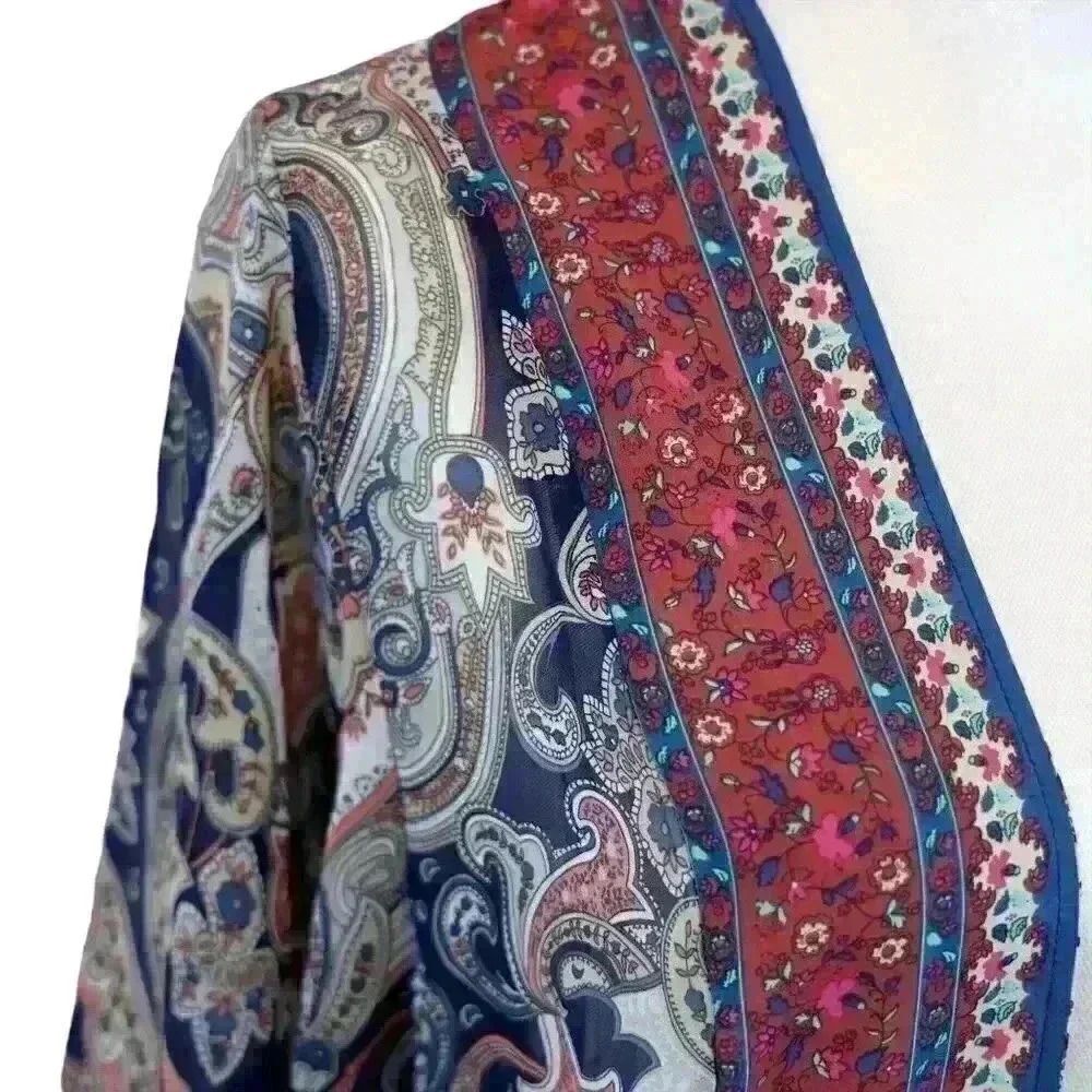 DAVI & DANI Floral Paisley Sheer Kimono Duster – Size Small - Picture 2 of 7